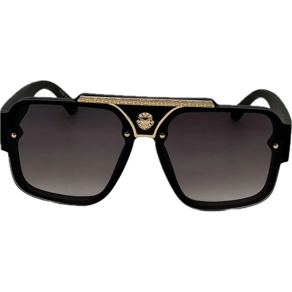 Men Sunglasses Classy Square Black Lens Cholo Style Hip Hop Gangster Style Gafas